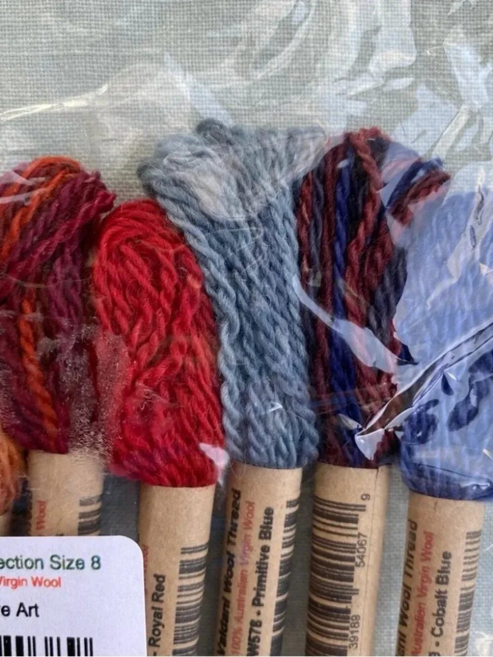 NWT Valdani wool thread collection Primitive Art size 8 set of 12 10 yard skeins